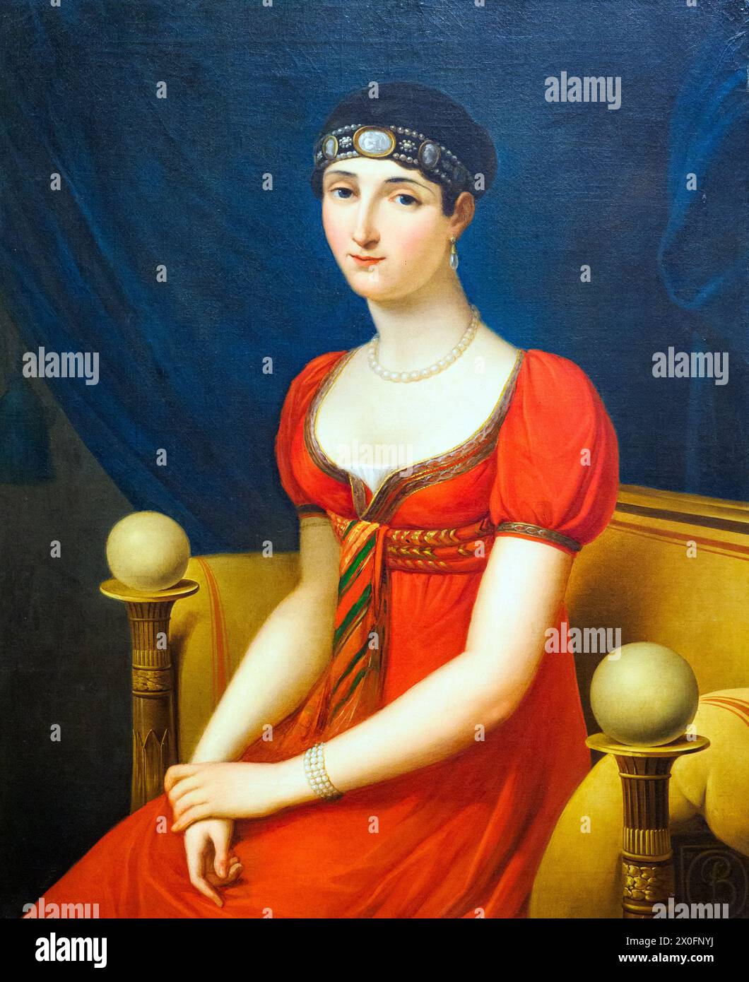 Pauline Bonaparte de François Joseph Kinson (1771 - 1839) - huile sur toile, 1808 - Museo Napoleonico di Roma a palazzo Primoli - Rome, Italie Banque D'Images
