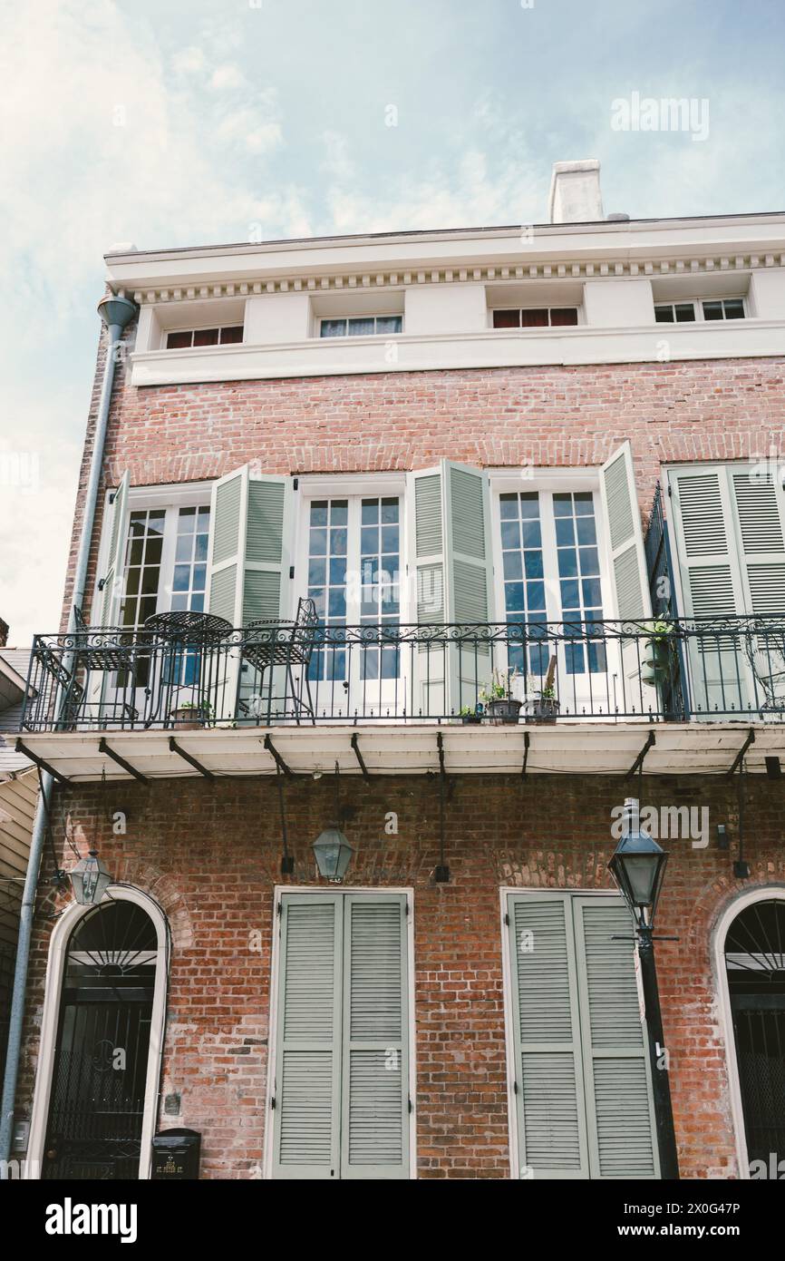 Bâtiment historique dans le quartier français de la Nouvelle-Orléans en juillet 2017 Banque D'Images