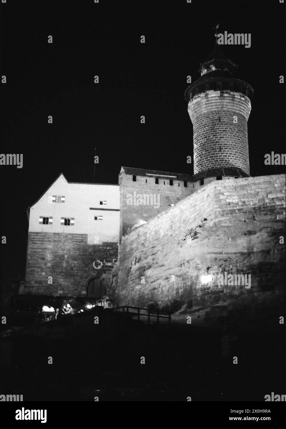 Les clichés de nuit sont tout simplement magnifiques, ici la vue sur le château [traduction automatique] Banque D'Images