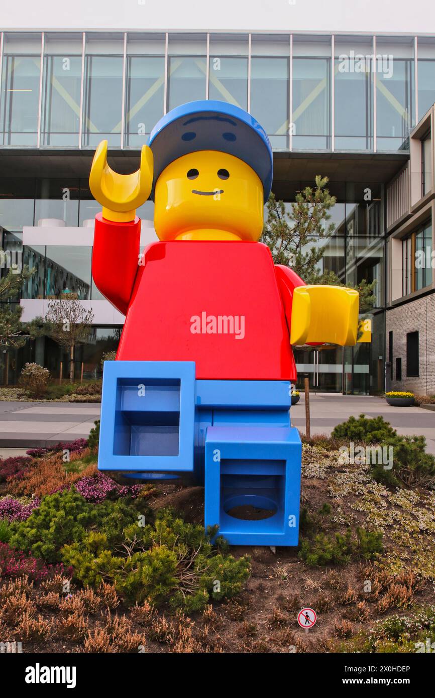 Extérieur du siège de Lego Billund Danemark avril 2024 Banque D'Images