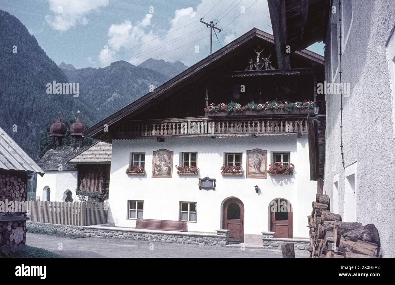 'Lieu de naissance du ''prêtre glacier'' Franz Senn, qui fut l'un des fondateurs du club alpin allemand. [traduction automatique]' Banque D'Images