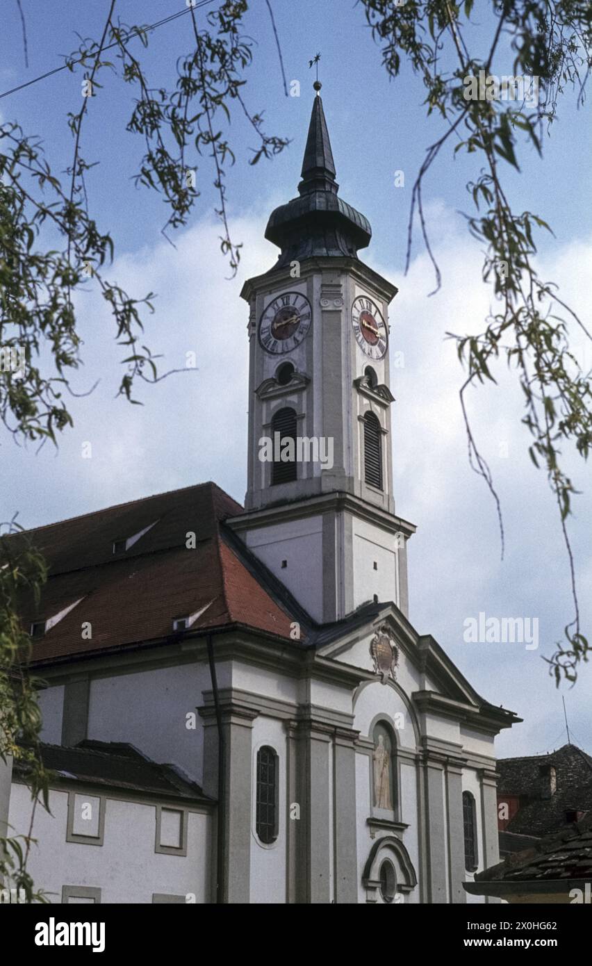 L'église de l'abbaye bénédictine Kloster Schäftlarn au sud de Munich [traduction automatique] Banque D'Images