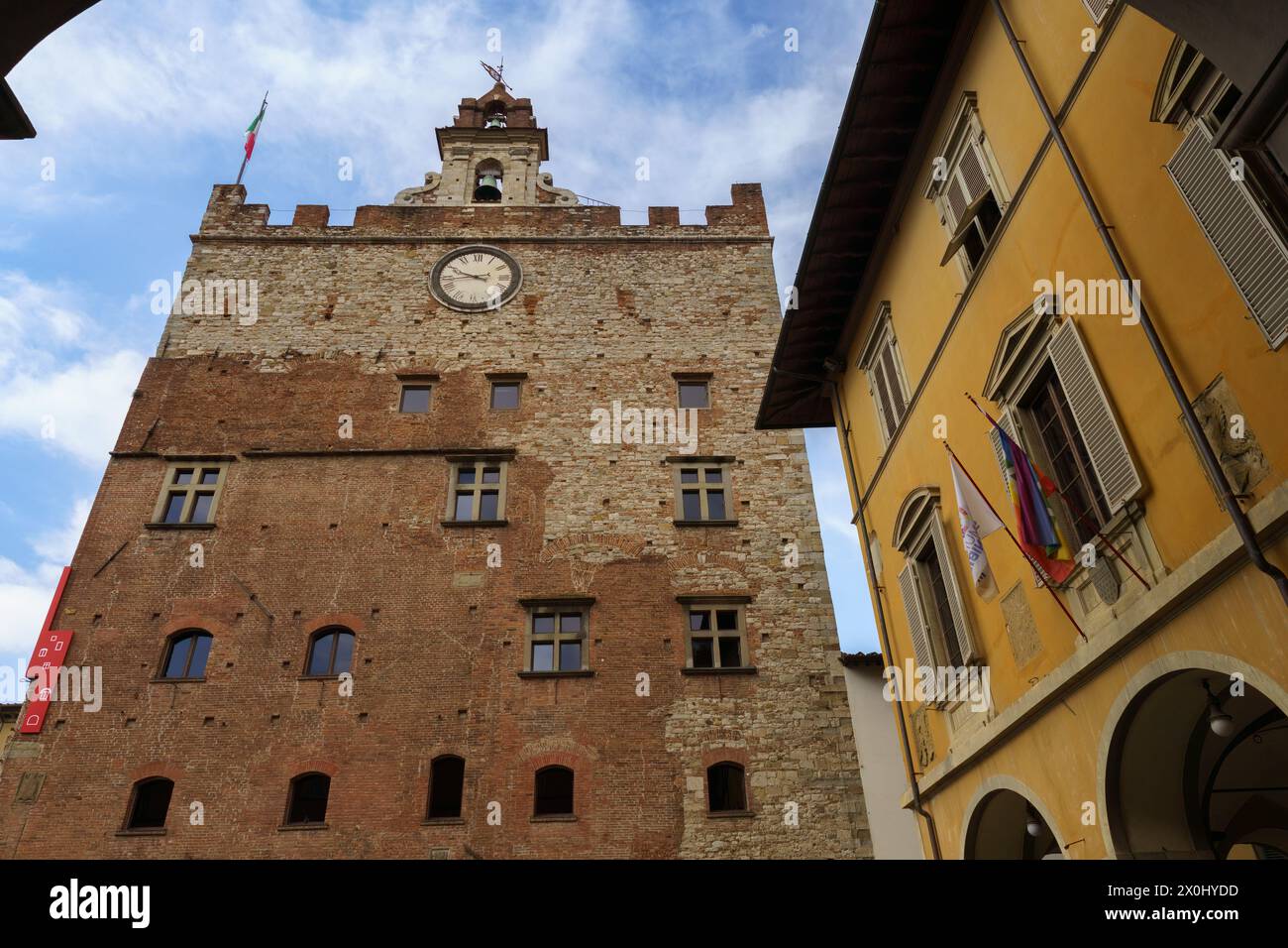 Bâtiments de Prato, ville historique de Toscane, Italie Banque D'Images