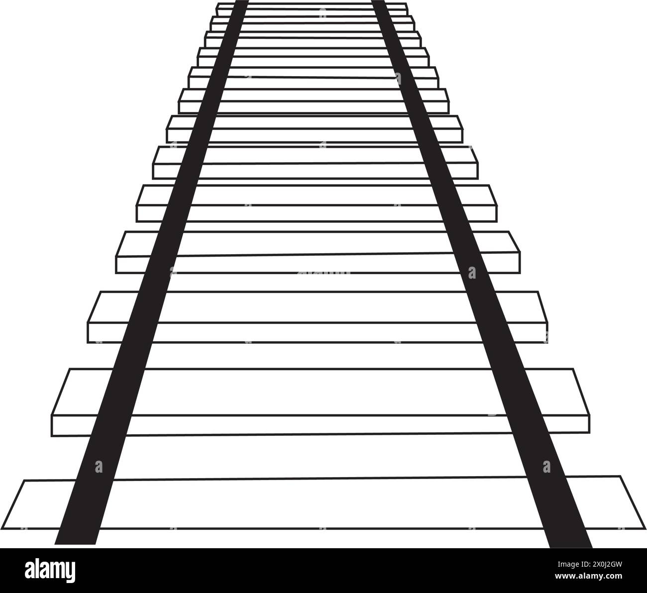 Icône ferroviaire signe vectoriel, silhouette de voie ferrée Illustration de Vecteur
