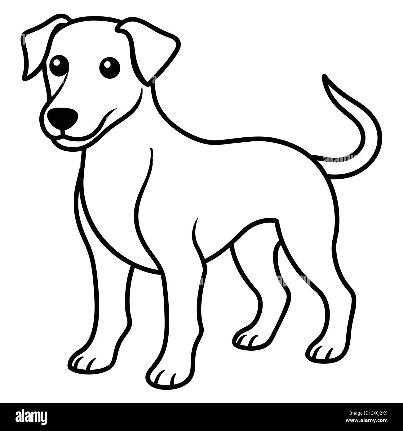 Illustrations de chiens ludiques - parfaites pour les décorations sur le thème des animaux de compagnie, les cartes de vœux et les vêtements pour enfants Illustration de Vecteur