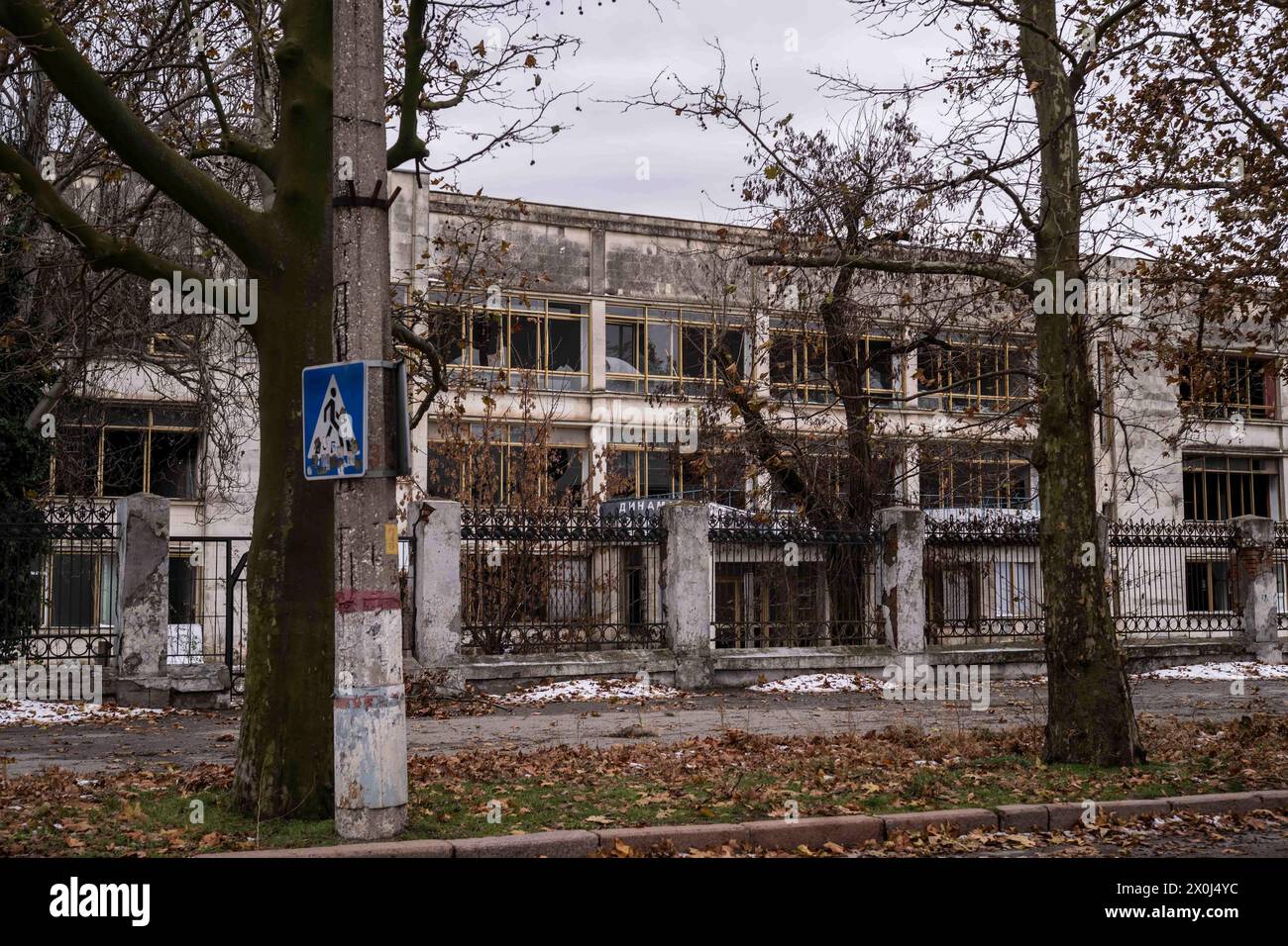 Prison de Kherson, occupation de Kherson par la Russie Banque D'Images