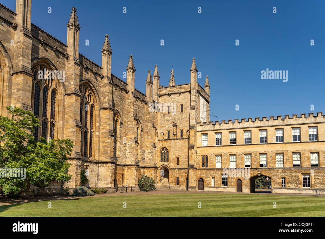 Le New College, Université d'Oxford, Oxfordshire, Angleterre, Grande-Bretagne, Europe Banque D'Images