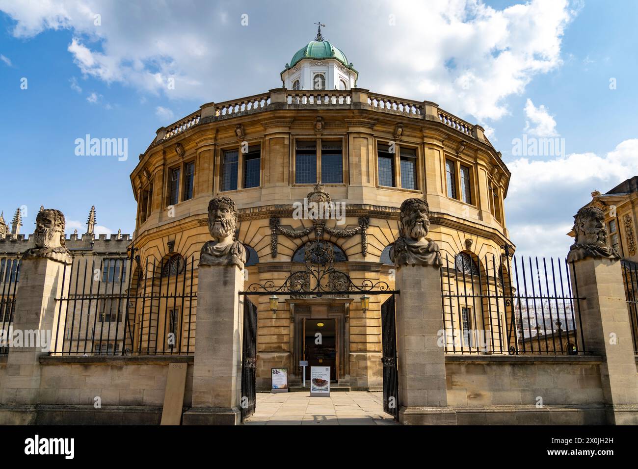 The Sheldonian Theatre, Université d'Oxford, Oxfordshire, Angleterre, Royaume-Uni, Europe Banque D'Images