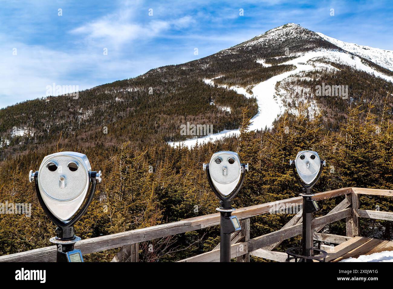 Station de ski Whiteface - Nord de l'État de New York Banque D'Images