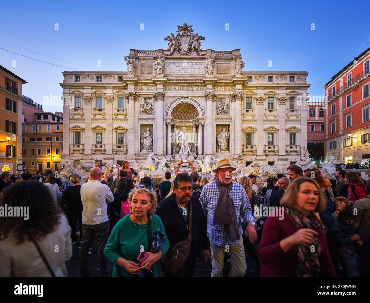 À la Fontana di Trevi, Rome Banque D'Images