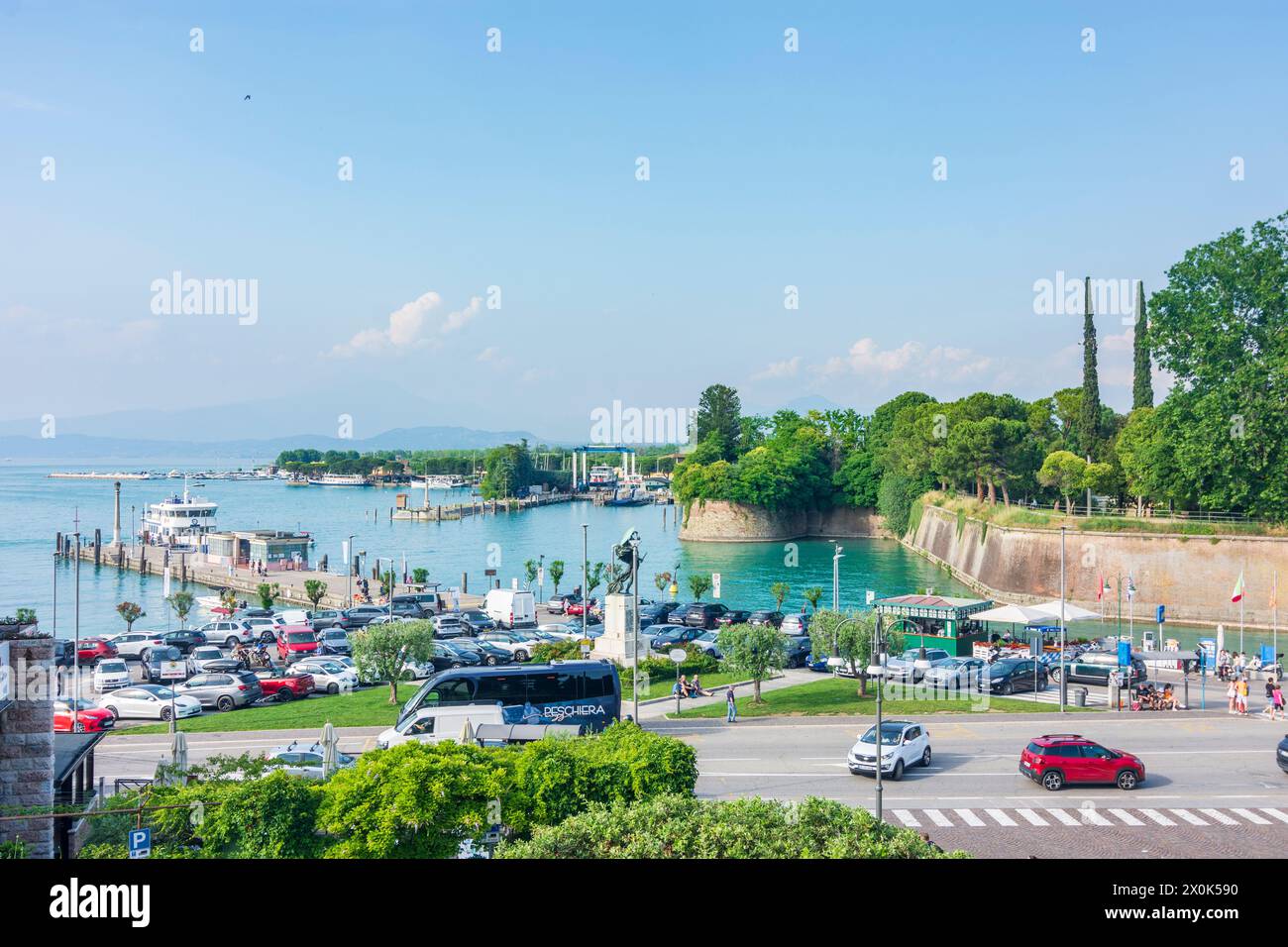 Peschiera del Garda, Lago di Garda (Lac de Garde), forteresse à Vérone, Vénétie, Italie Banque D'Images