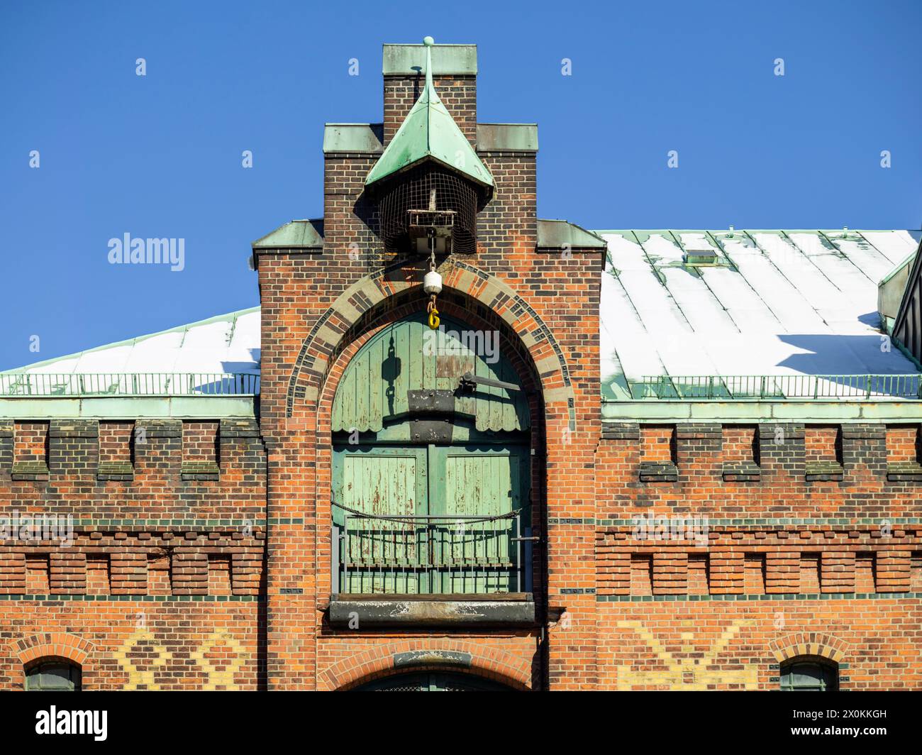 Speicherstadt Hambourg en hiver. Banque D'Images