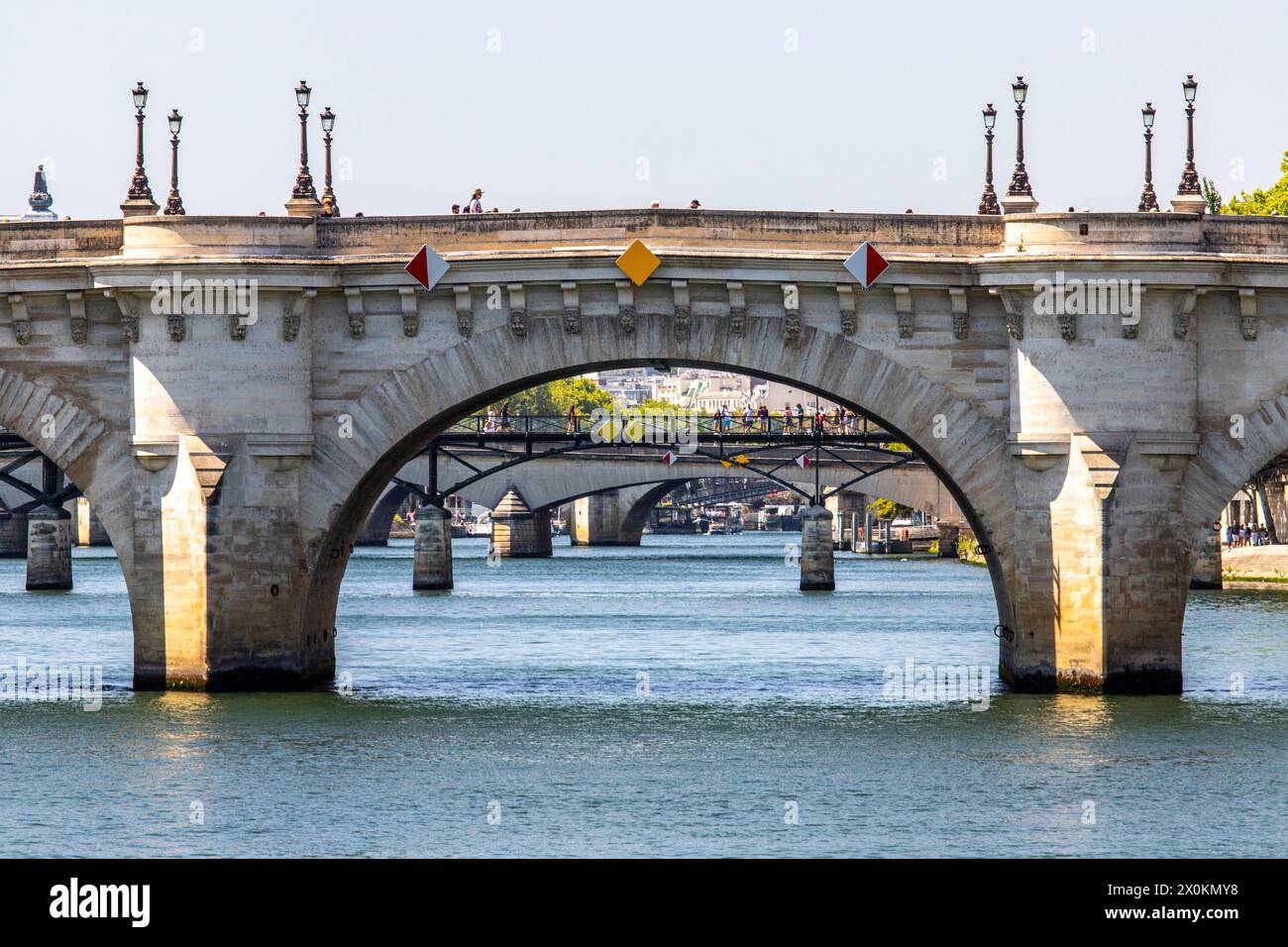 Seine à Pont au change, Paris, France Banque D'Images