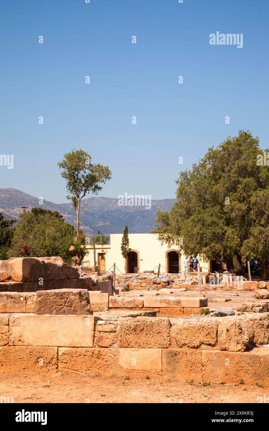 Palais de Malia, Archéologie, Iraklio, Héraklion, Crète, île, Grèce Banque D'Images