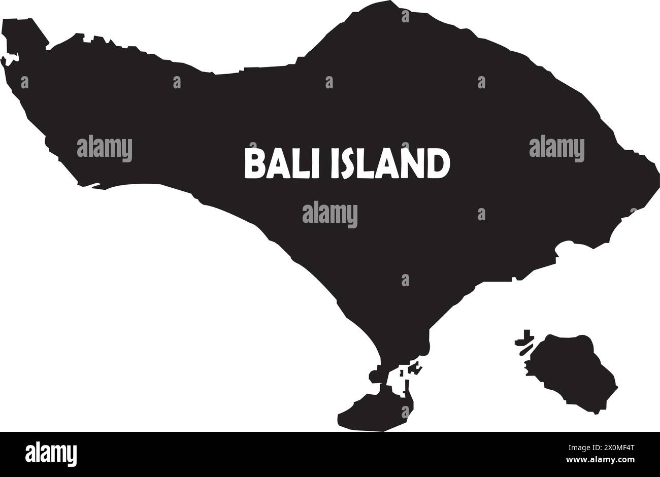 icône de carte de l'île de bali illustration vectorielle conception de symbole Illustration de Vecteur