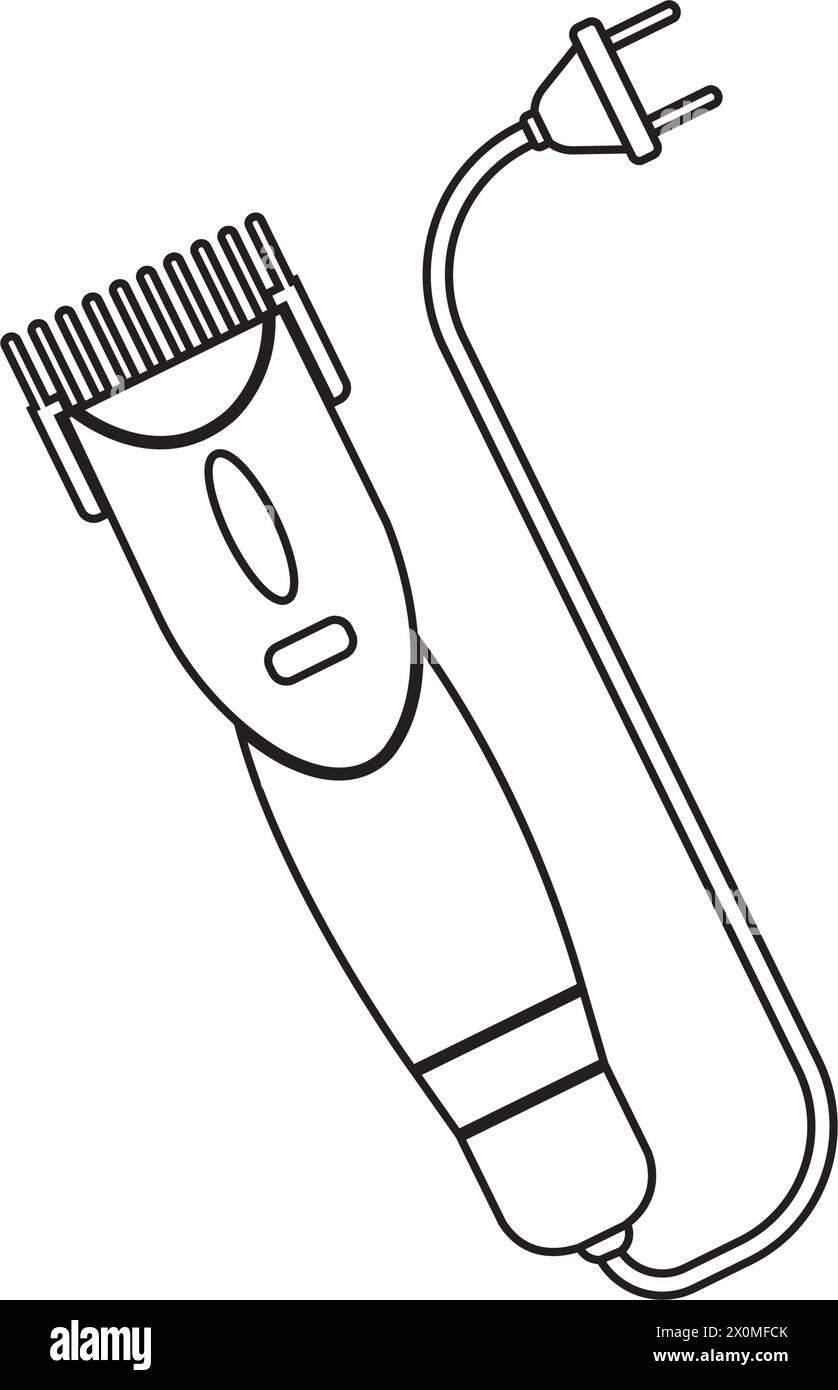 conception de modèle d'illustration d'icône de vecteur de clippers électriques Illustration de Vecteur