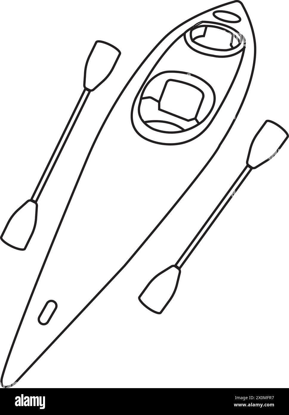 conception de symbole d'illustration vectorielle de kayak Illustration de Vecteur