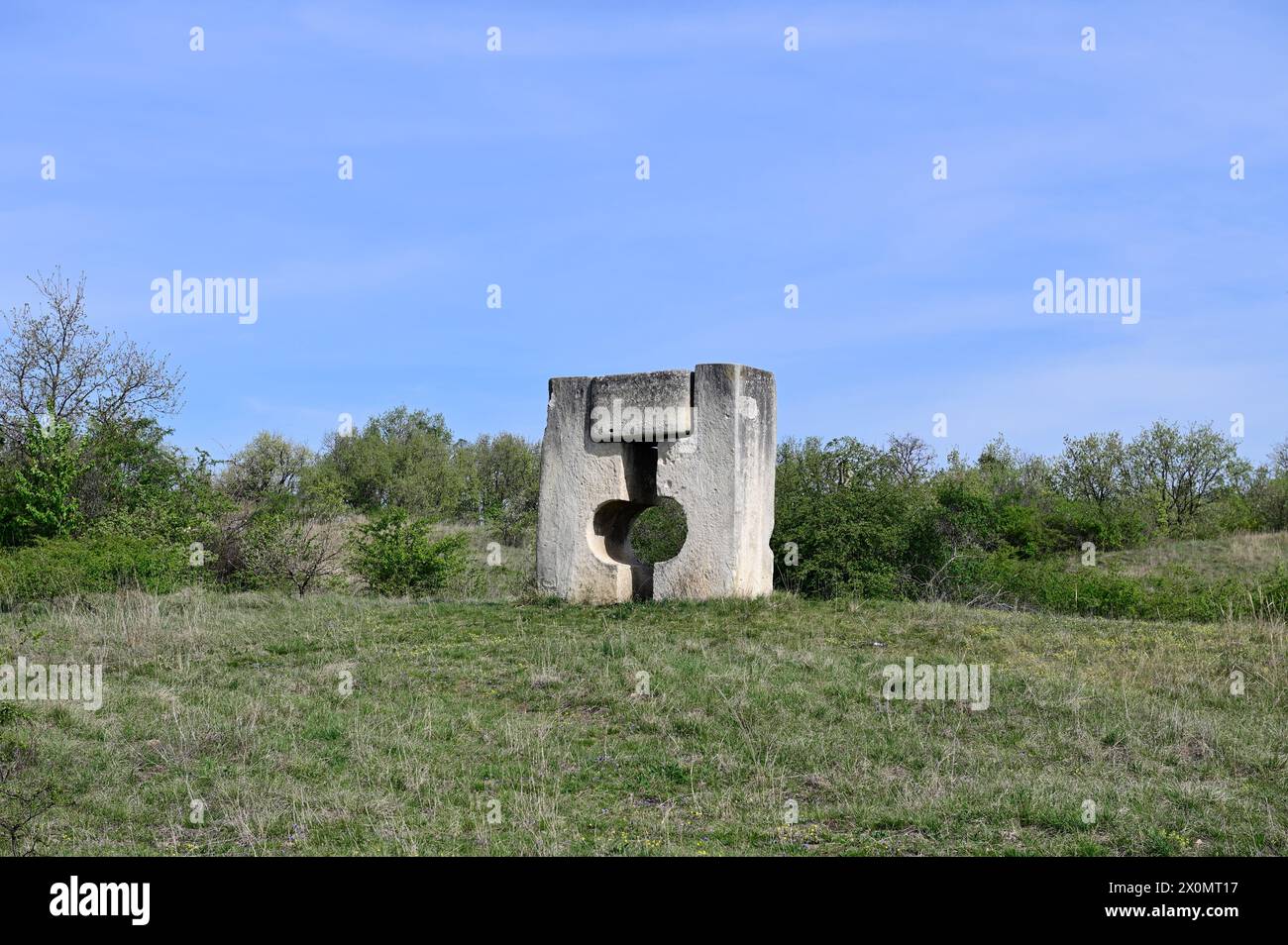 Prog Margarethen, Burgenland, Autriche. Sculptures carrière romaine comprenant Margarethen. Barna von Sartory 1968, le paysage de la sculpture en fonction Margarethen In Banque D'Images