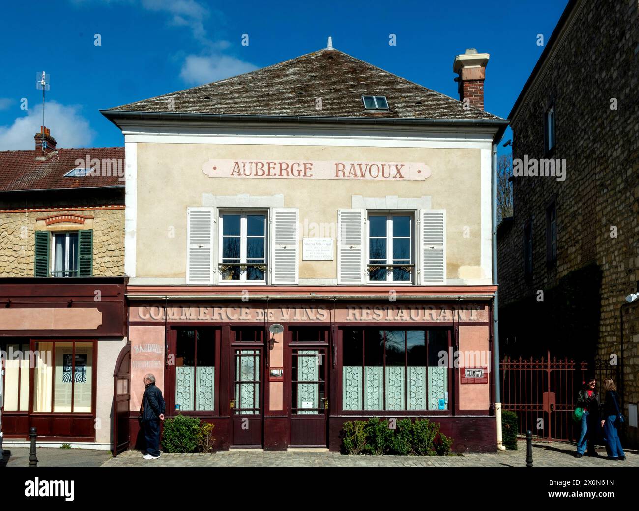 Auvers-sur-Oise. Auberge Ravoux où vivait et mourut Vincent Van Gogh en 1890. Val-d'Oise. Ile-de-France. France. Europe Banque D'Images