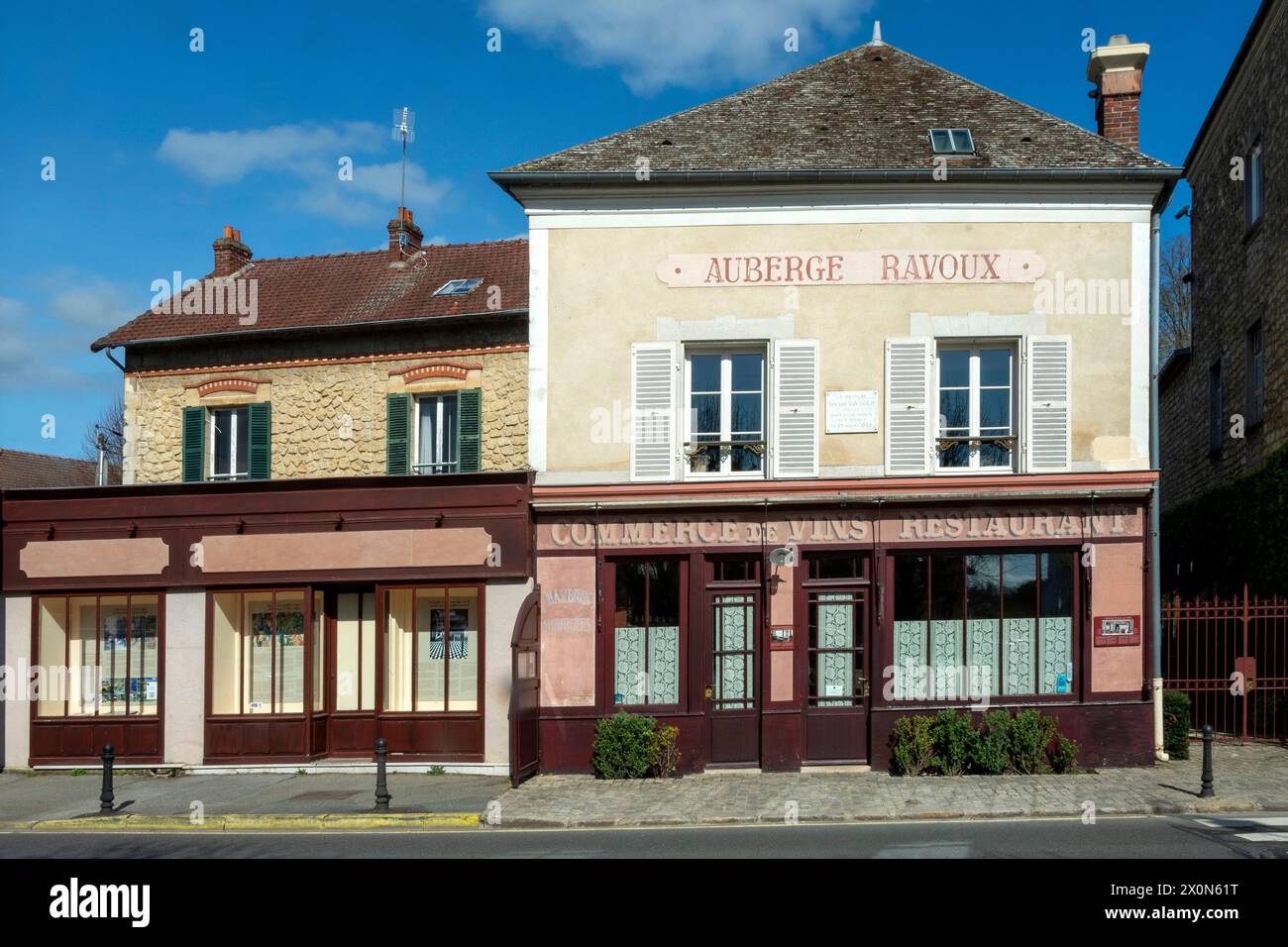 Auvers-sur-Oise. Auberge Ravoux où vivait et mourut Vincent Van Gogh en 1890. Val-d'Oise. Ile-de-France. France. Europe Banque D'Images