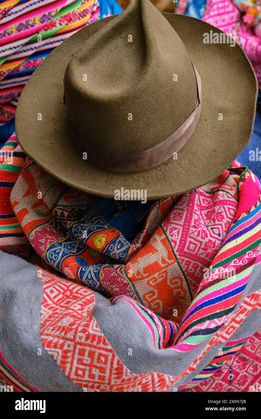 Pérou, province de Cuzco, ville de Lares, carnaval Banque D'Images