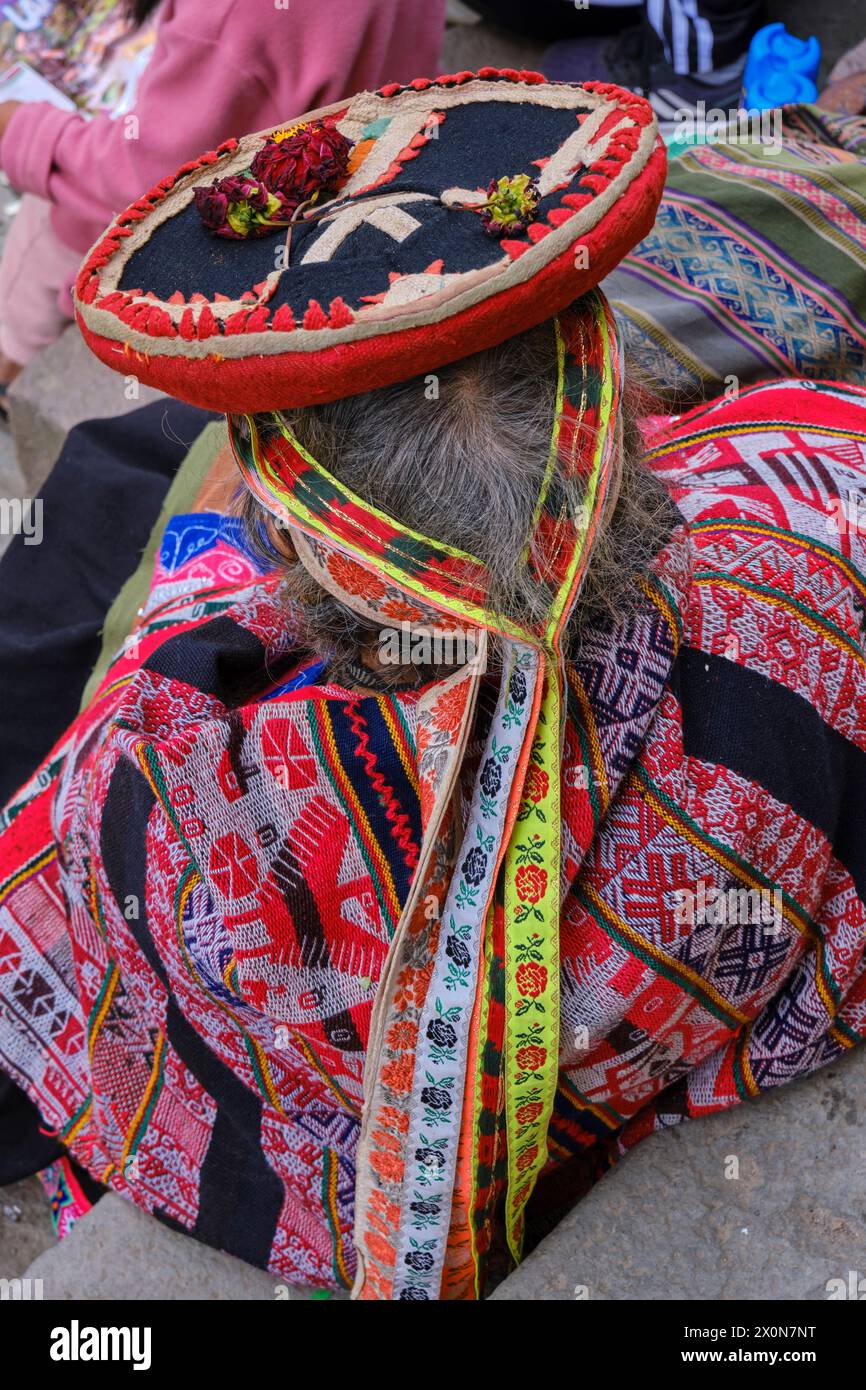 Pérou, province de Cuzco, ville de Lares, carnaval Banque D'Images