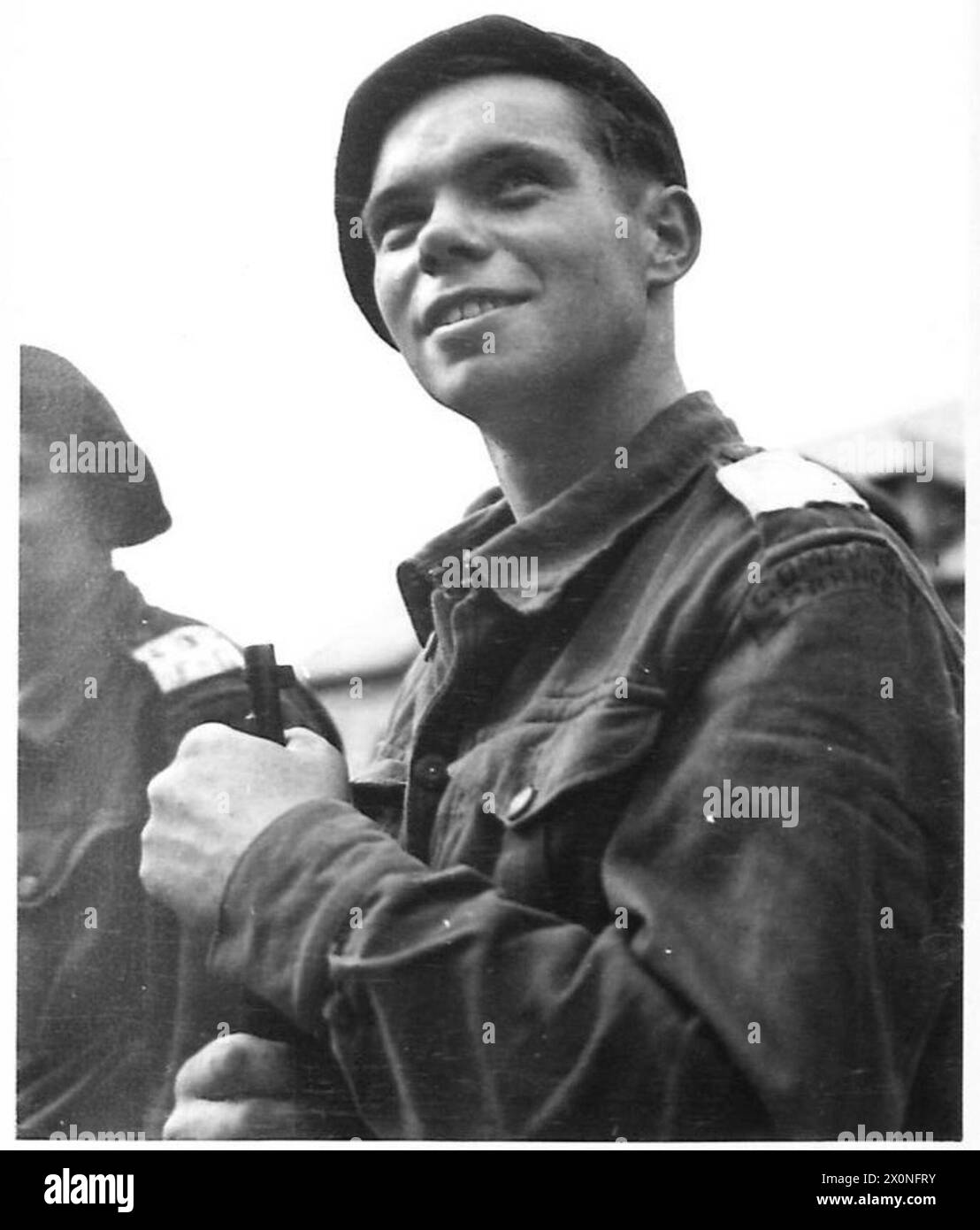 La formation d'une nouvelle armée française sur le sol français comprend diverses unités de commando qui se préparent à soutenir les forces alliées dans des opérations contre les troupes allemandes en France. Banque D'Images