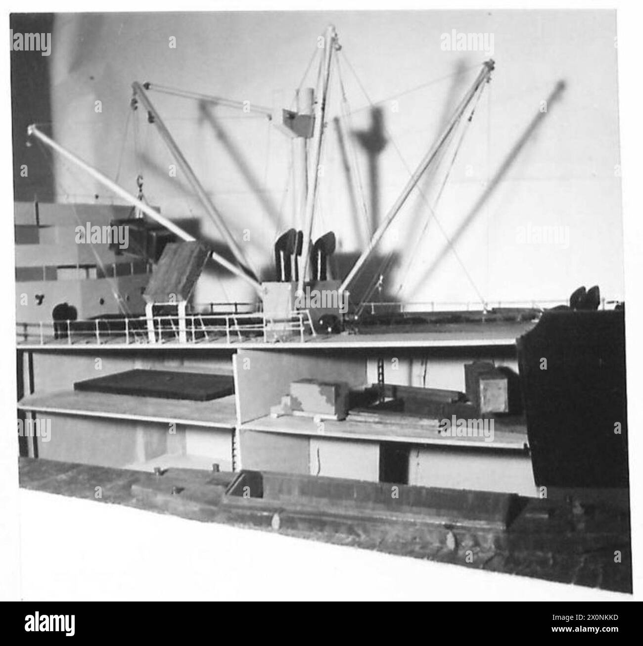 L'extrémité avant d'un navire de type Fort est montrée lors d'une affectation spéciale pour TN.6. Banque D'Images