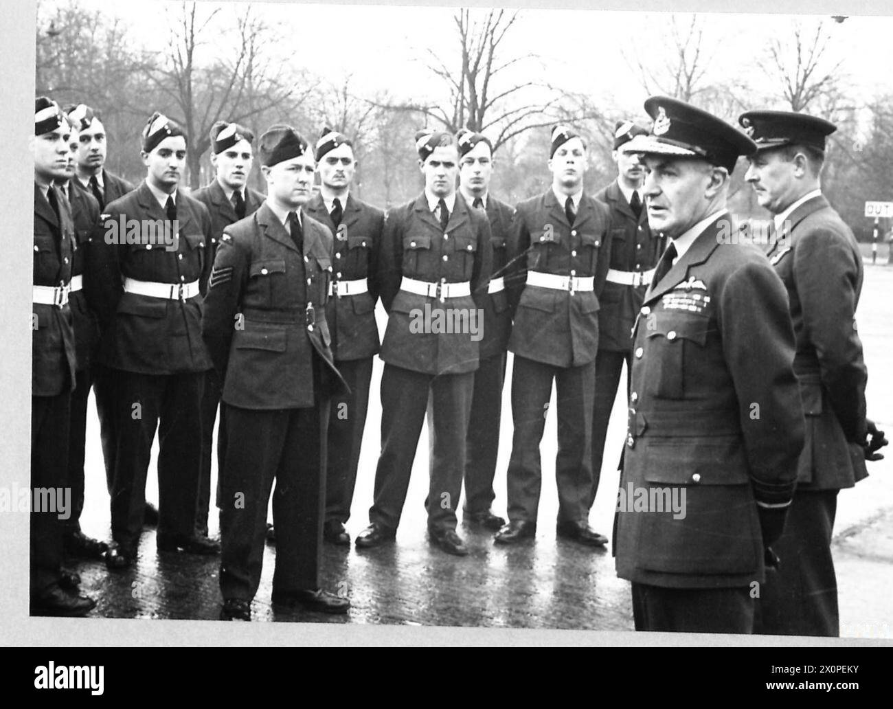 LA ROYAL AIR FORCE EN GRANDE-BRETAGNE 1940-1945 - négatif photographique , Royal Air Force Banque D'Images