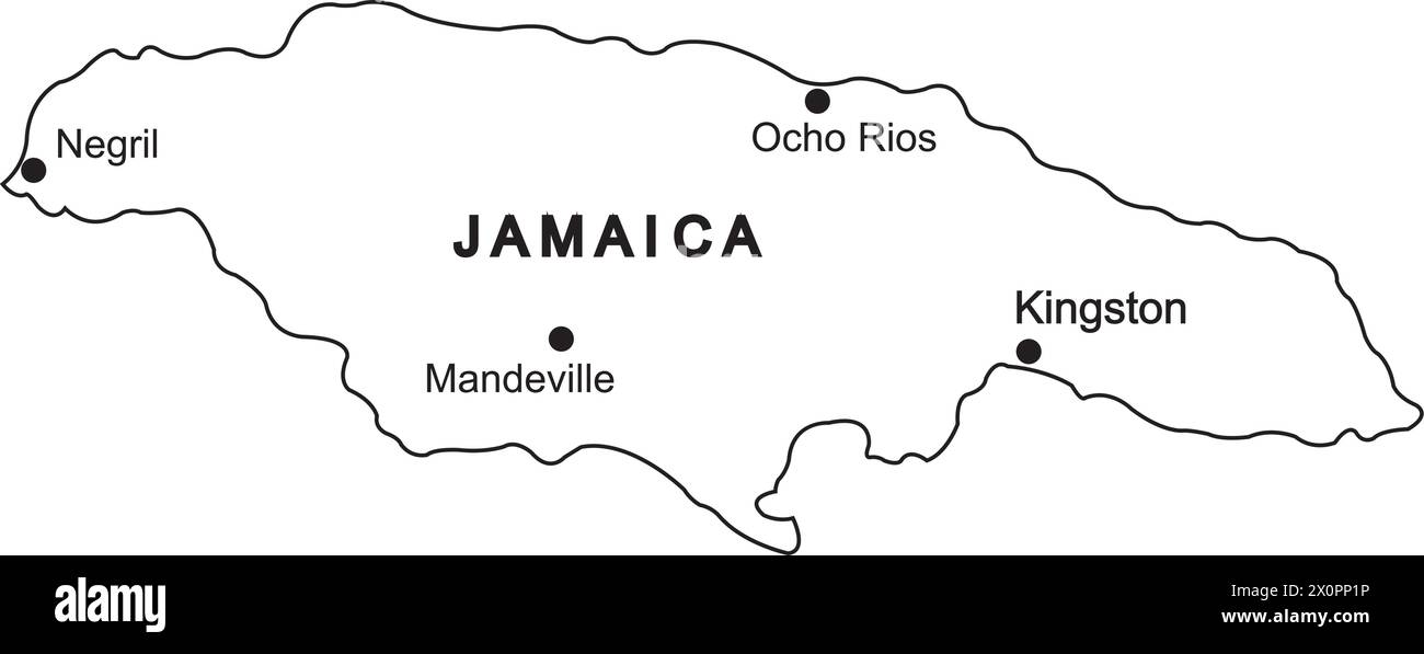 Carte de conception d'illustration vectorielle jamaïque Illustration de Vecteur