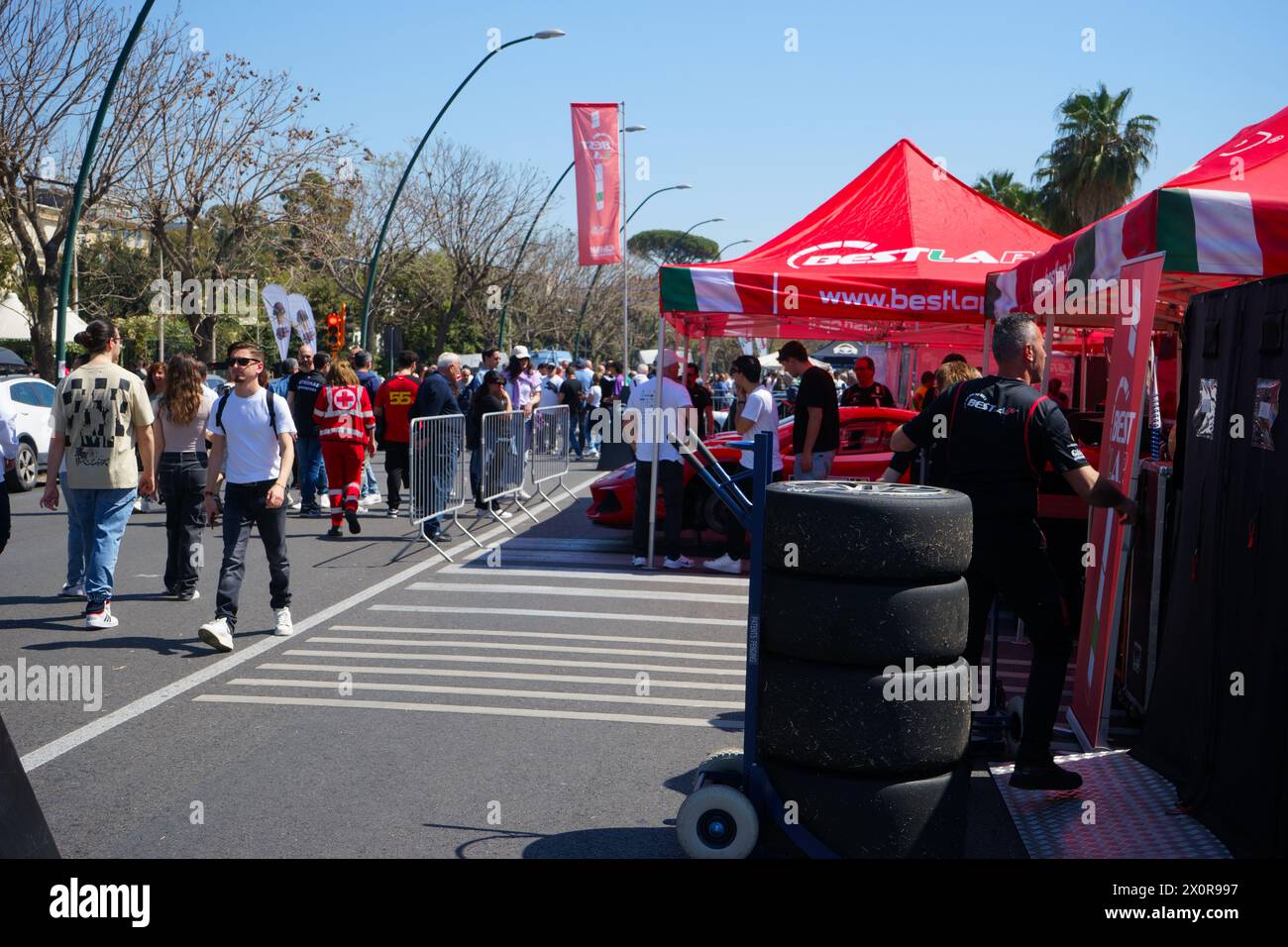 Grand Prix de Naples, Italie - salon de course, 14 avril 2024 Banque D'Images