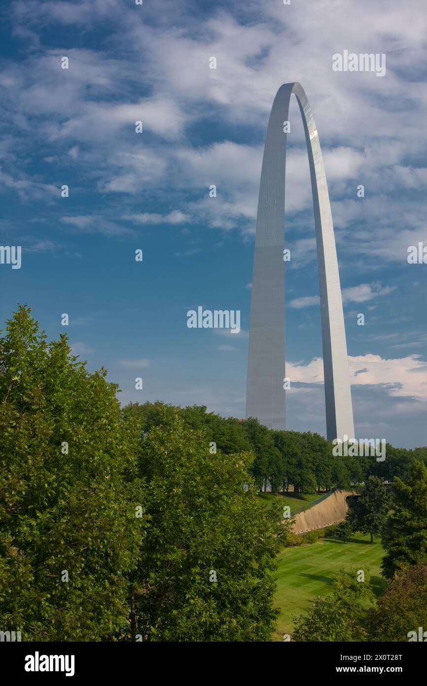 Prog Louis, Missouri, États-Unis. Gateway Arch, Jefferson National expansion Memorial. Banque D'Images