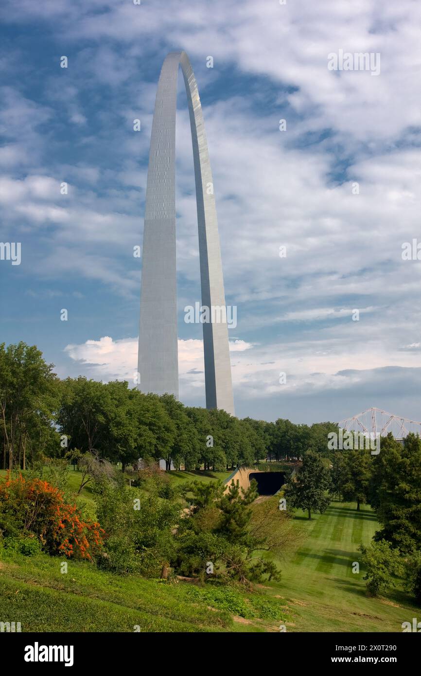 Prog Louis, Missouri, États-Unis. Gateway Arch, Jefferson National expansion Memorial. Banque D'Images