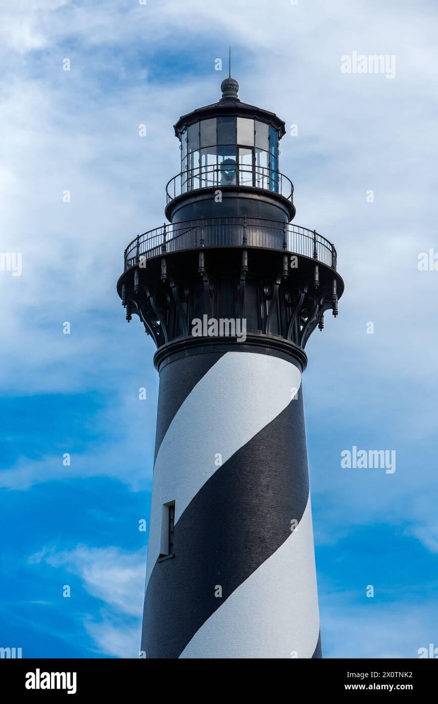 Outer Banks, Caroline du Nord. Phare du cap Hatteras. Banque D'Images