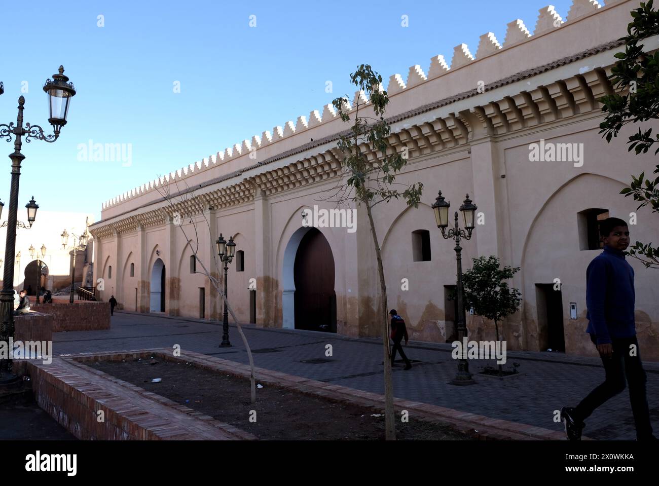Ruelles à Marrakech, Maroc Banque D'Images