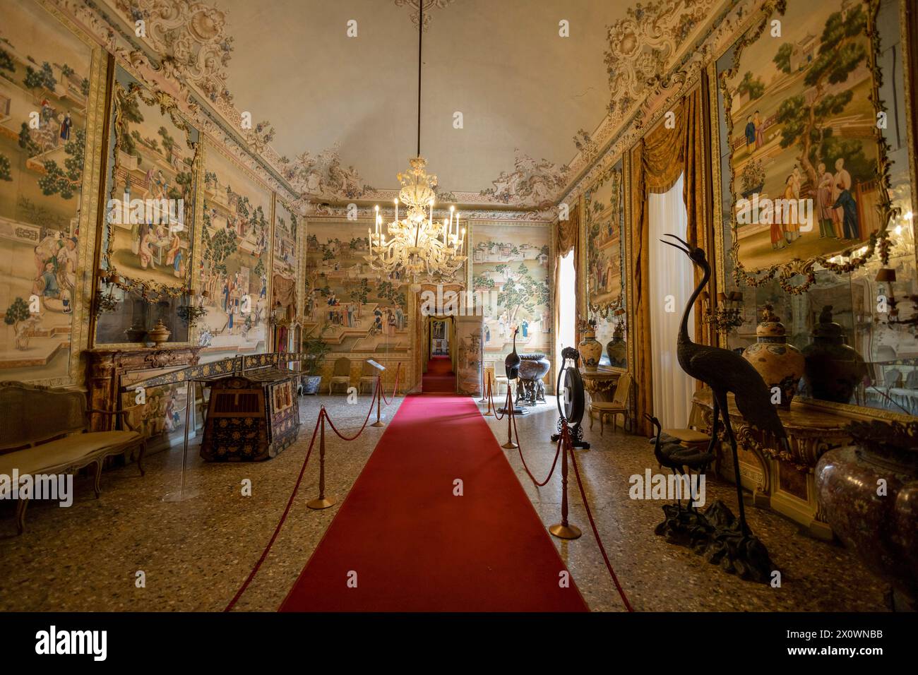 RACCONIGI, ITALIE, 14 MAI 2023 - intérieur du château de Racconigi, province de Cuneo, Piémont, Italie Banque D'Images