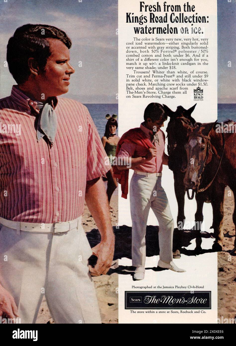 Publicité du magazine vintage « Playboy », numéro de mars 1969, États-Unis Banque D'Images