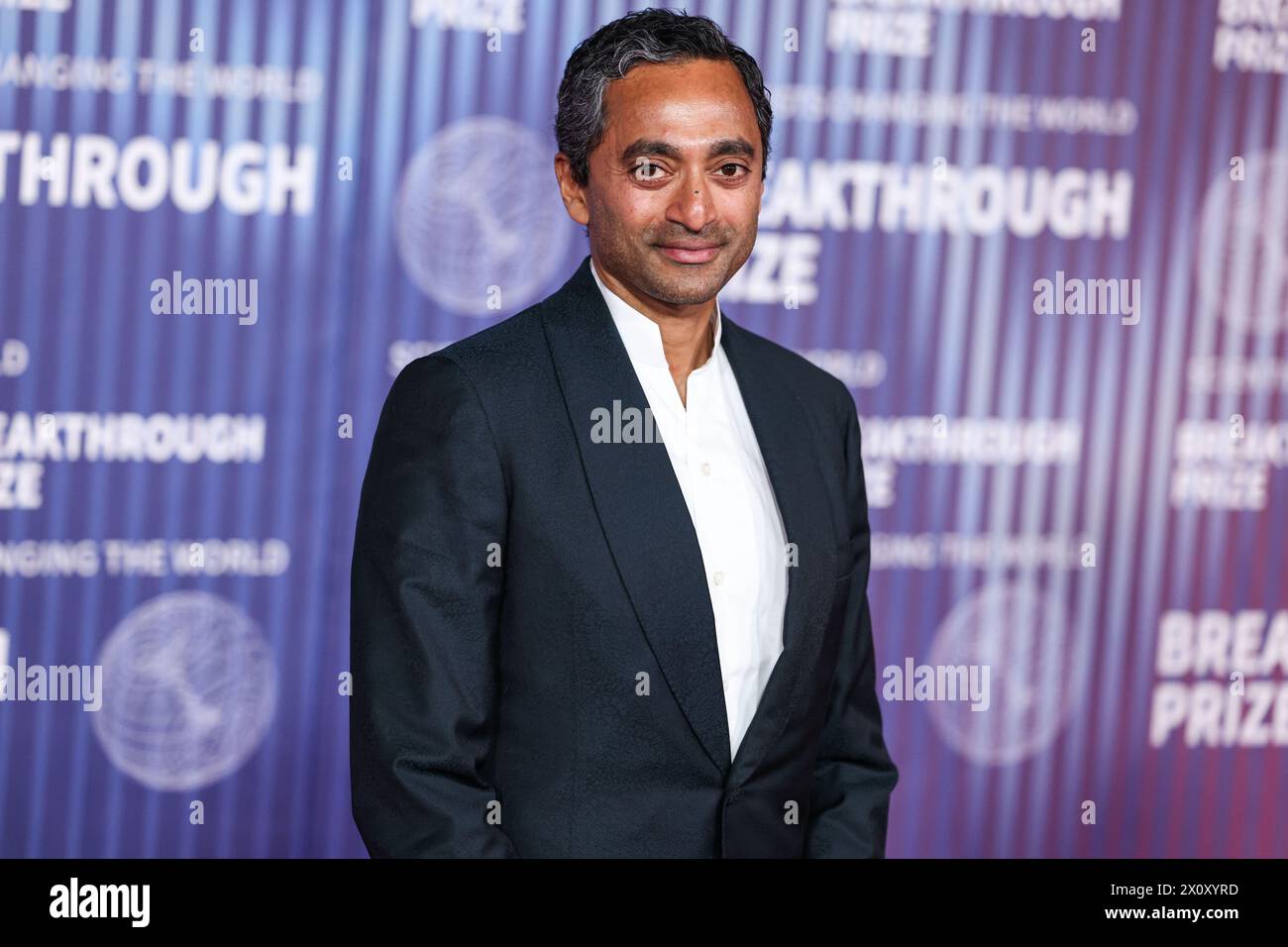 LOS ANGELES, CALIFORNIE, États-Unis - 13 AVRIL : Chamath Palihapitiya arrive à la 10e cérémonie annuelle du Prix Breakthrough qui a eu lieu à l'Academy Museum of Motion Pictures le 13 avril 2024 à Los Angeles, Californie, États-Unis. (Photo de Xavier Collin/image Press Agency) Banque D'Images