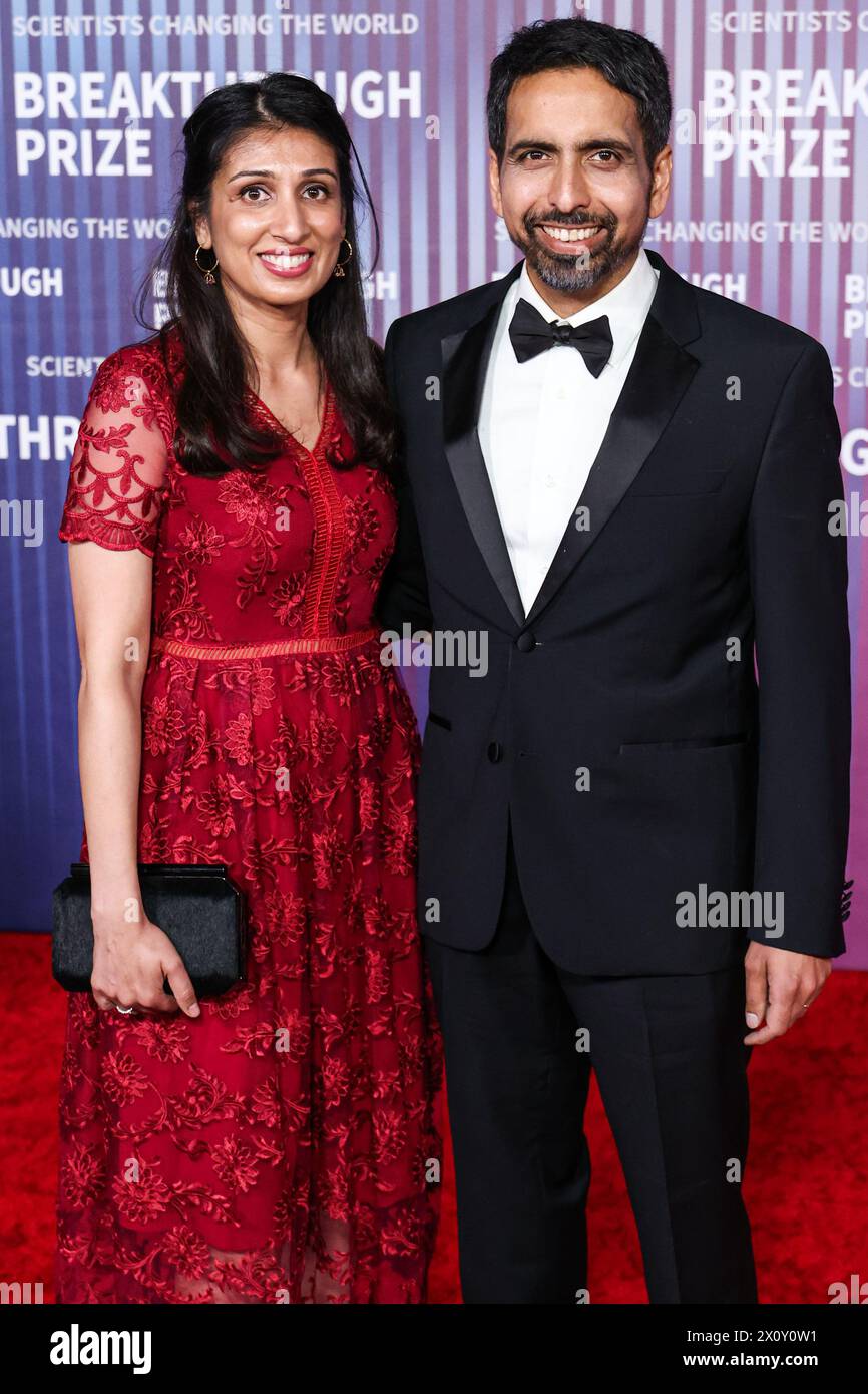 Los Angeles, États-Unis. 13 avril 2024. LOS ANGELES, CALIFORNIE, États-Unis - 13 AVRIL : Umaima Marvi et son mari Salman Khan arrivent à la 10e cérémonie annuelle du prix Breakthrough qui s'est tenue à l'Academy Museum of Motion Pictures le 13 avril 2024 à Los Angeles, Californie, États-Unis. (Photo de Xavier Collin/image Press Agency) crédit : image Press Agency/Alamy Live News Banque D'Images