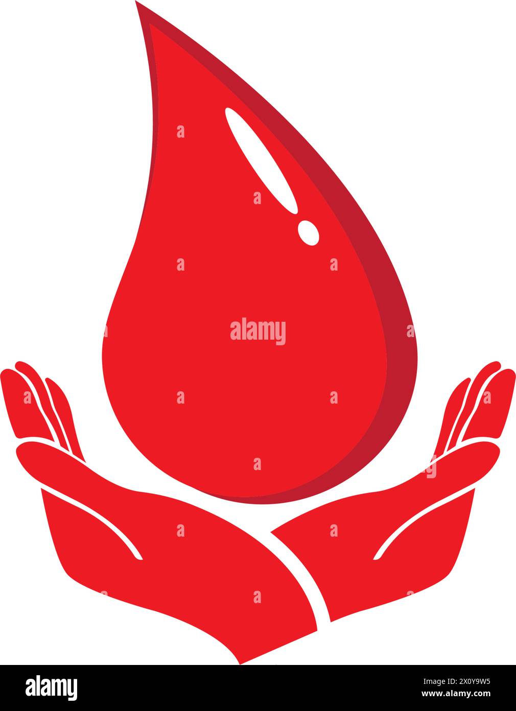 Journée mondiale du don de sang Journée de sensibilisation. logo vectoriel de la journée mondiale du donneur de sang Illustration de Vecteur