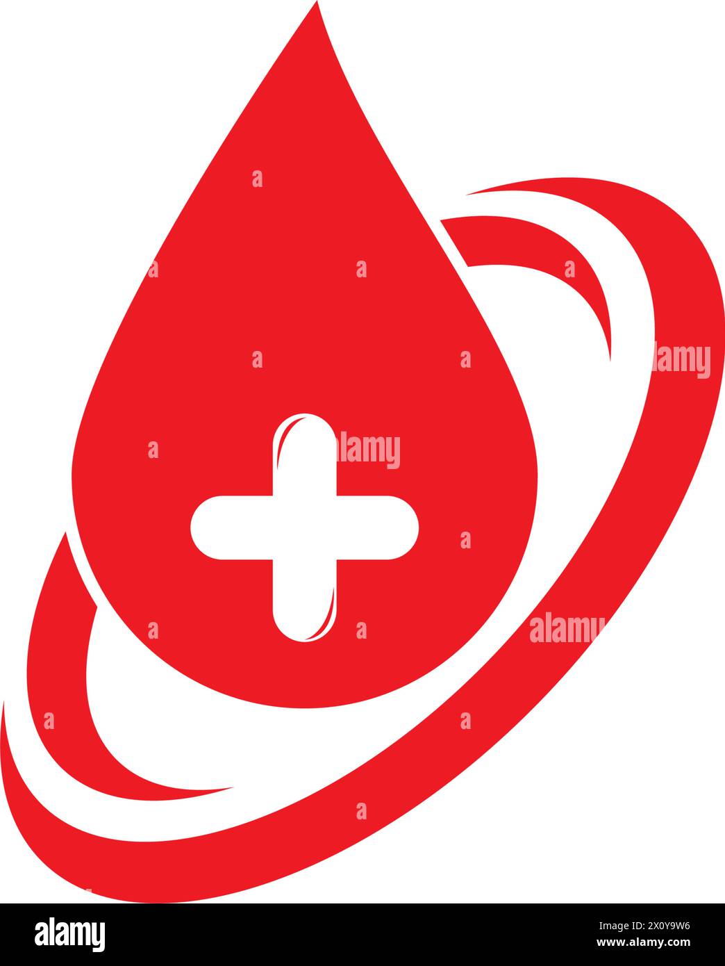 Journée mondiale du don de sang Journée de sensibilisation. logo vectoriel de la journée mondiale du donneur de sang Illustration de Vecteur