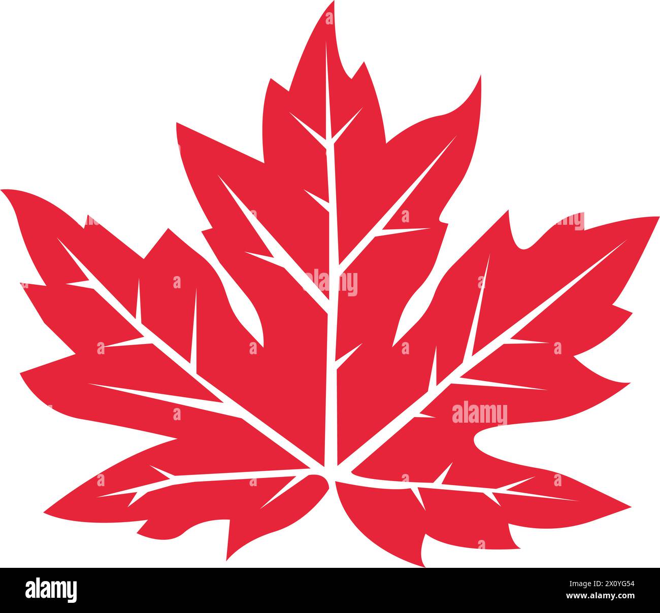 icône d'une feuille d'érable. illustration raster, modèle de logo d'arrière-plan. Illustration de Vecteur