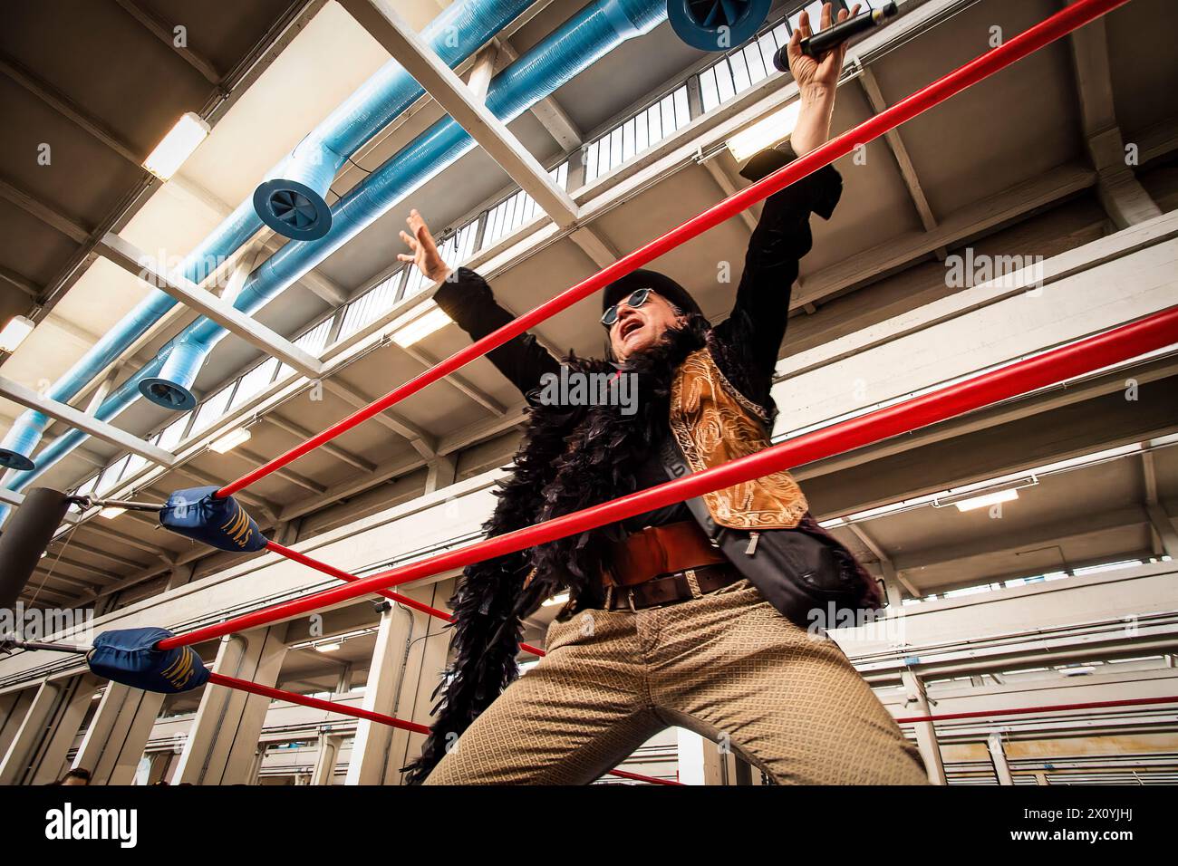 Italie Piémont Turin Ligotto Fair XXVIII édition de Torino Comics - champions de la Superstar de la lutte italienne crédit : Realy Easy Star/Alamy Live News Banque D'Images