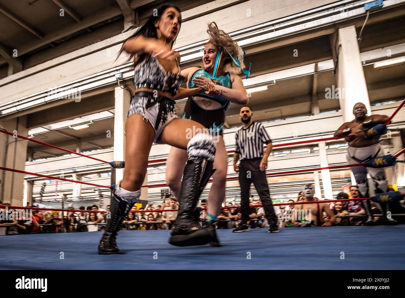 Italie Piémont Turin Ligotto Fair XXVIII édition de Torino Comics - champions de la Superstar de la lutte italienne crédit : Realy Easy Star/Alamy Live News Banque D'Images