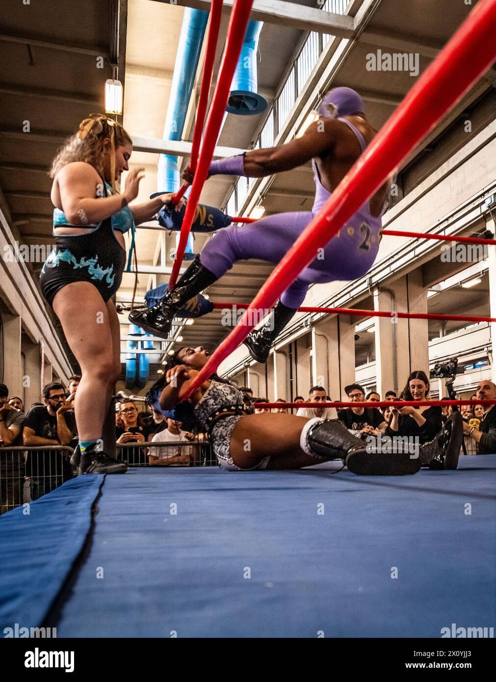 Italie Piémont Turin Ligotto Fair XXVIII édition de Torino Comics - champions de la Superstar de la lutte italienne crédit : Realy Easy Star/Alamy Live News Banque D'Images