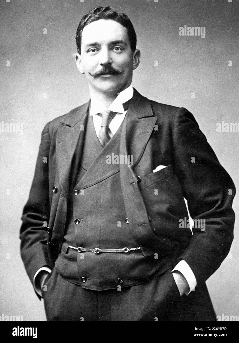 Joseph Ismay, Joseph Bruce Ismay (1862 – 1937) homme d'affaires anglais qui a servi comme président et directeur général de la White Star Line et survivant du naufrage du RMS Titanic Banque D'Images