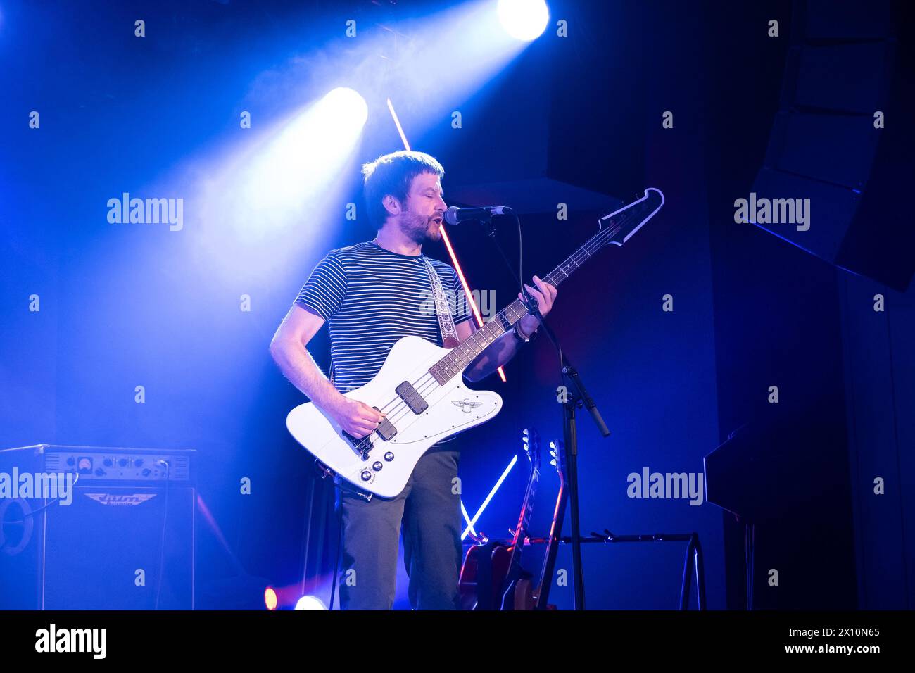 Glasgow, Écosse, Royaume-Uni. 13 avril 2024. Kings of Lyon jouant au Clyde Rooms, Edmonton House à Glasgow le 13 avril 2024 crédit : James Edmond/Alamy Live News Banque D'Images