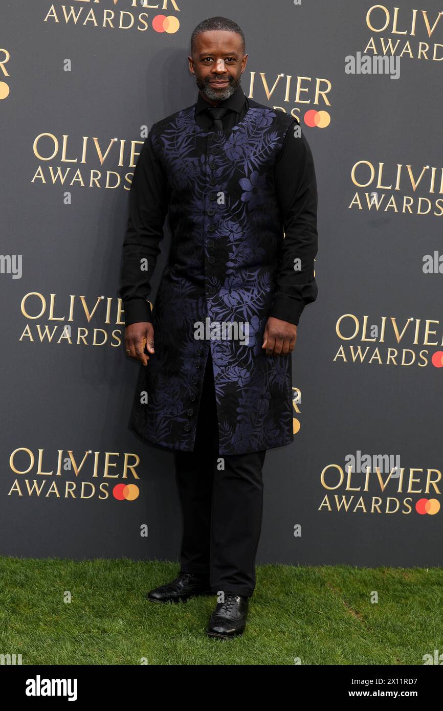 Londres, Royaume-Uni. 14 avril 2024. Adrian Lester assiste aux Olivier Awards 2024 au Royal Albert Hall de South Kensington, Londres. (Photo de Cat Morley/SOPA images/SIPA USA) crédit : SIPA USA/Alamy Live News Banque D'Images