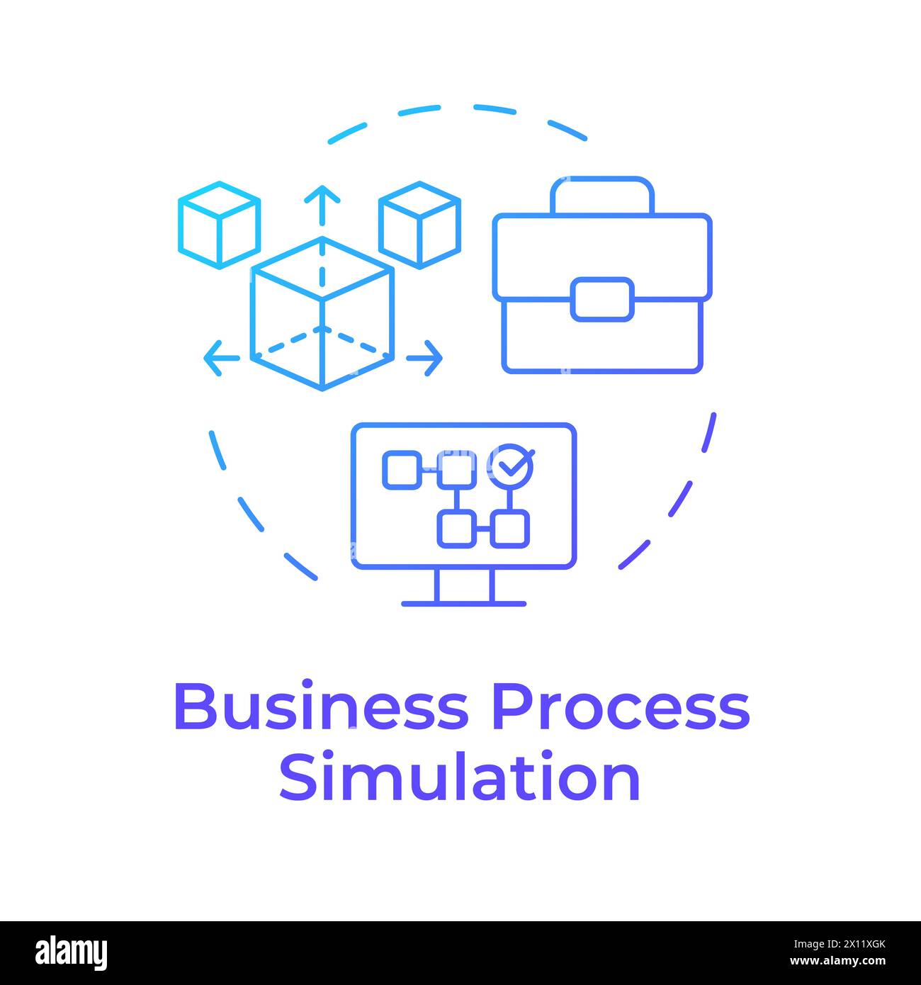 Software simulation Banque d'images vectorielles - Alamy