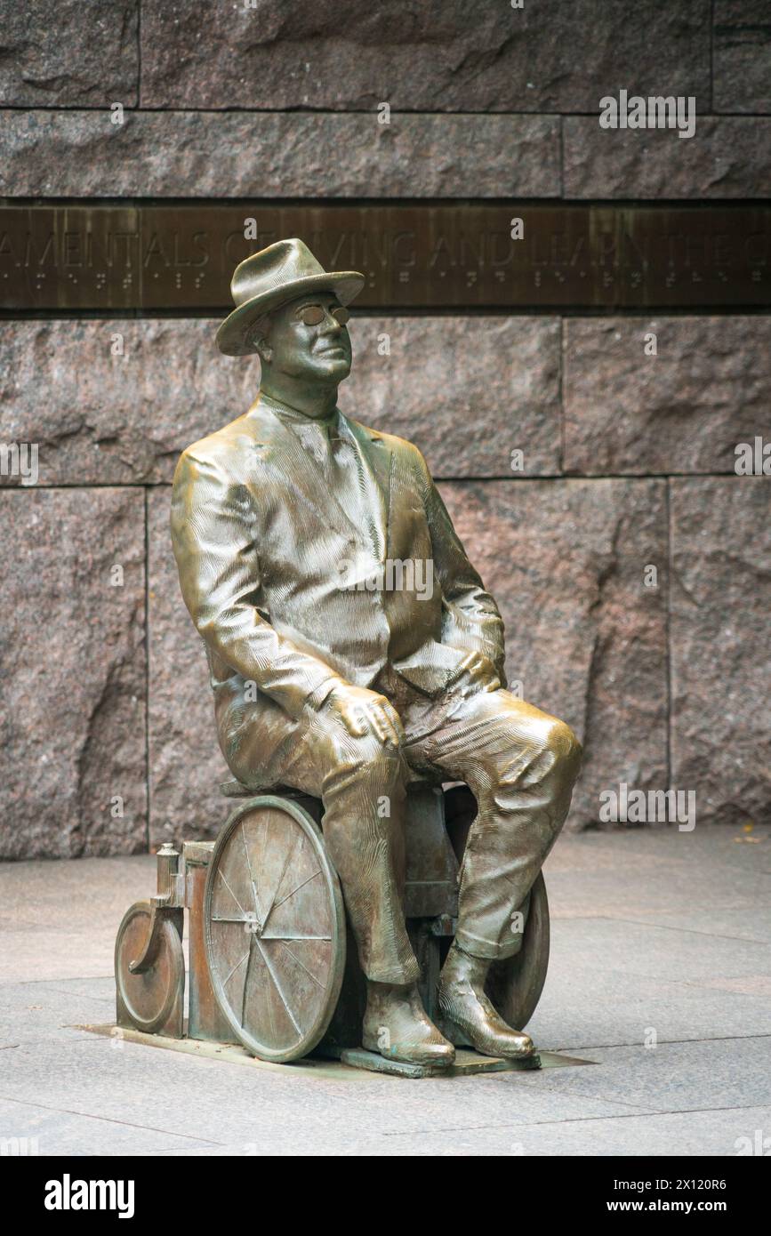 Franklin Delano Roosevelt Memorial, mémorial présidentiel à Washington D.C. (États-Unis) Banque D'Images
